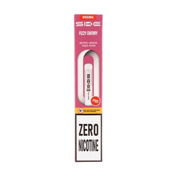 Fizzy Cherry Crystal Bar 600 Zero Nicotine Prefilled Pods by SKE