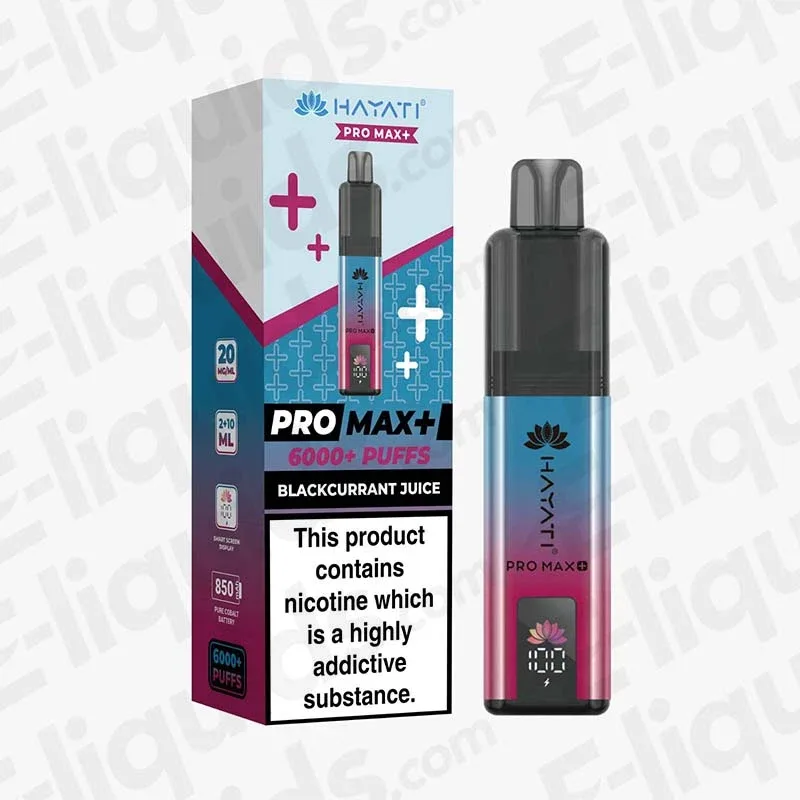 Hayati Pro Max 6K Blackcurrant Juice Prefilled Pod Kit