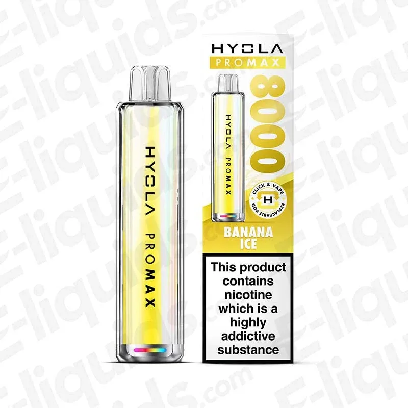 Hyola Pro Max 8000 Banana Ice Prefilled Pod Kit