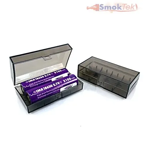 Plastic Battery Case - 2x 18650