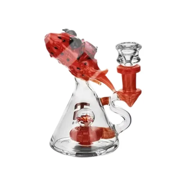 6″ Octopus Design Heady Glass Water Pipe - Image 2