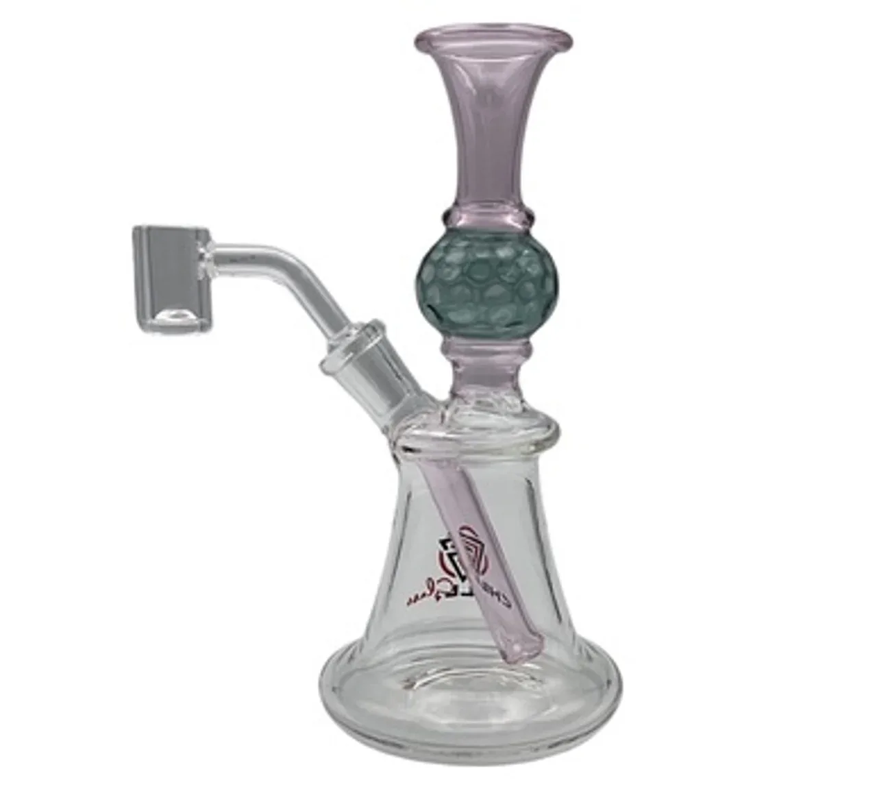 7.5" Chill Glass Golf Ball Water Pipe Transparent Colors