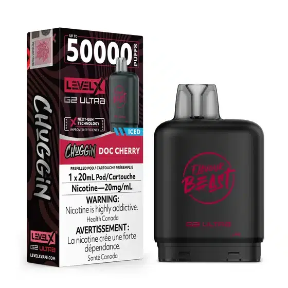 Level X Flavour Beast G2 Ultra Chuggin’ Doc Cherry Iced (6/box)