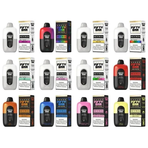 Fifty Bar V2 20000 Puff Disposable (Texas Compliant)