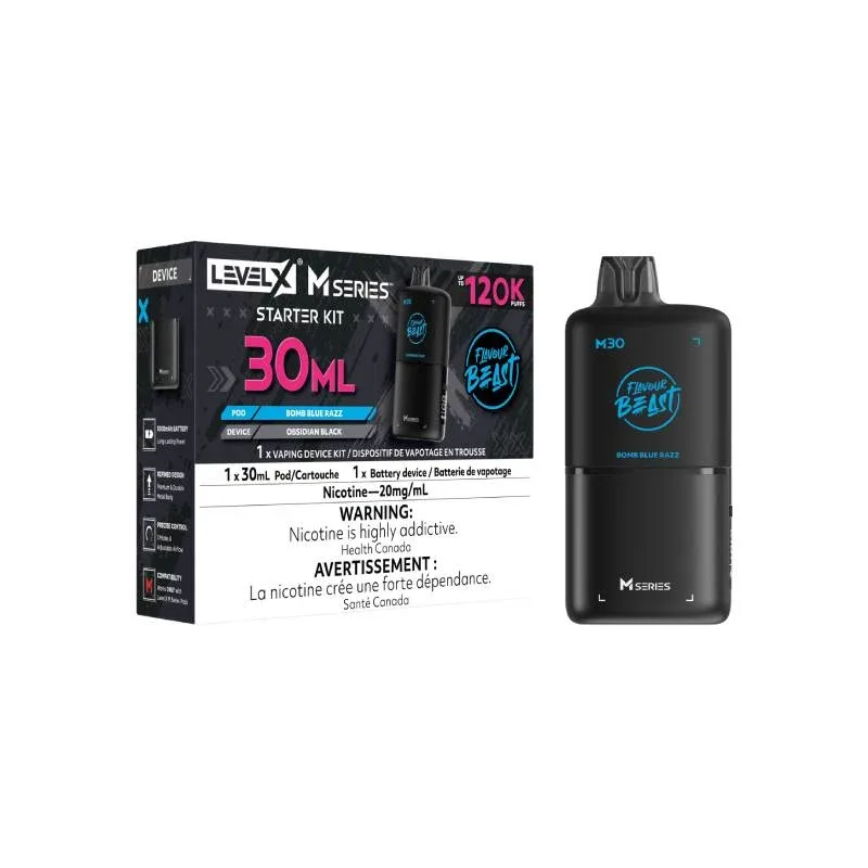 Level X M30 Series - Bomb Blue Razz Starter Bundle