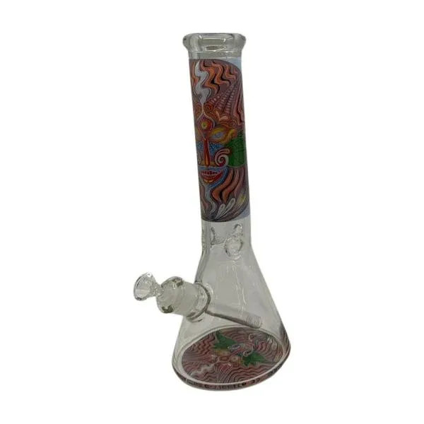 Smoking Glass Bong Water Pipe Trippy Design - Image 2