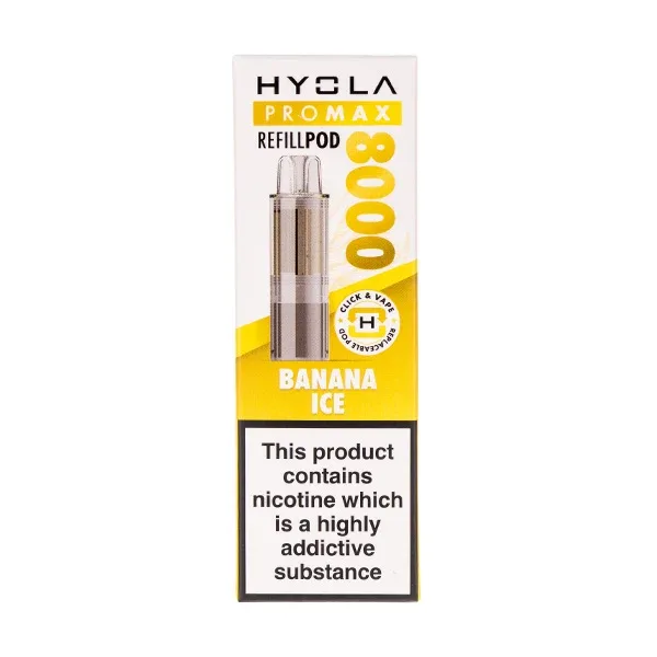 Banana Ice Pro Max 8000 Prefilled Pod + Refill by Hyola