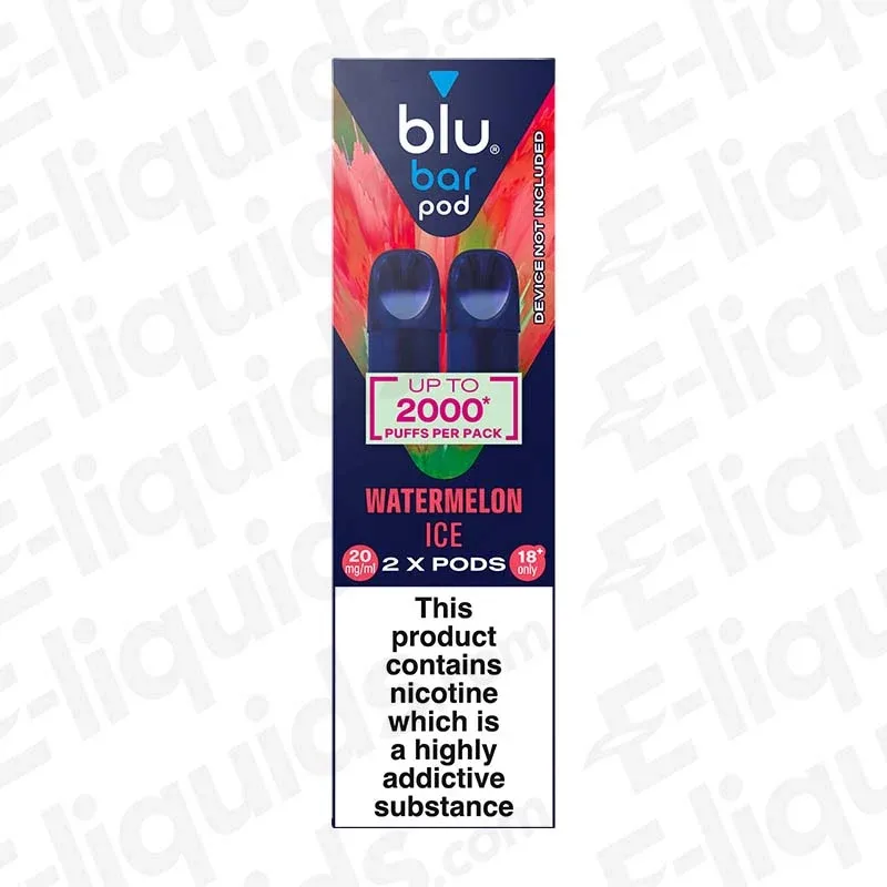 Blu Bar Blu Box Watermelon Ice Prefilled Pods (Pack of 2)