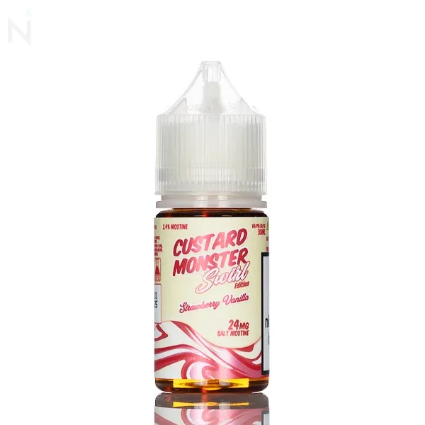 Custard Monster Salt - Strawberry Vanilla Swirl