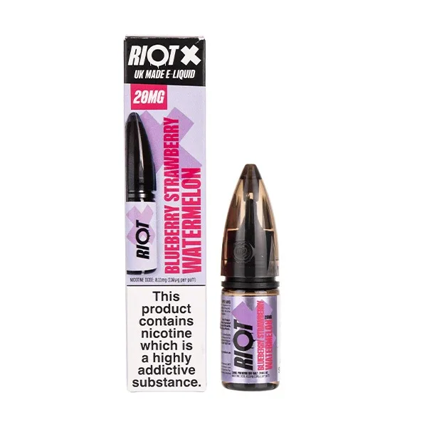Blueberry Strawberry Watermelon Nic Salt E-Liquid by Riot X