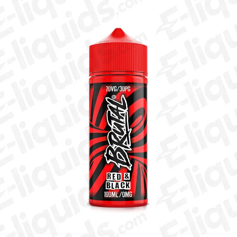 BRUTAL Red and Black 100ml Shortfill Vape Juice