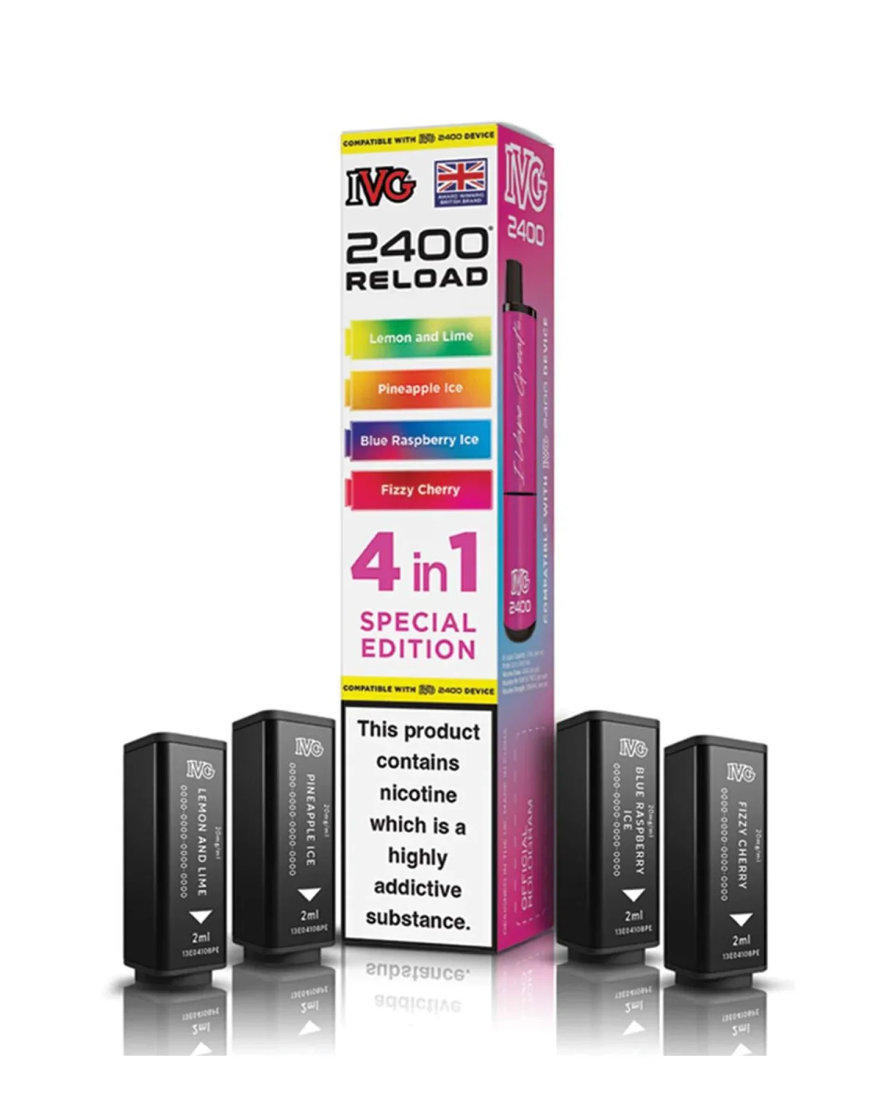 Special Edition IVG 2400 Reload Refill Pods (x4) - Image 2