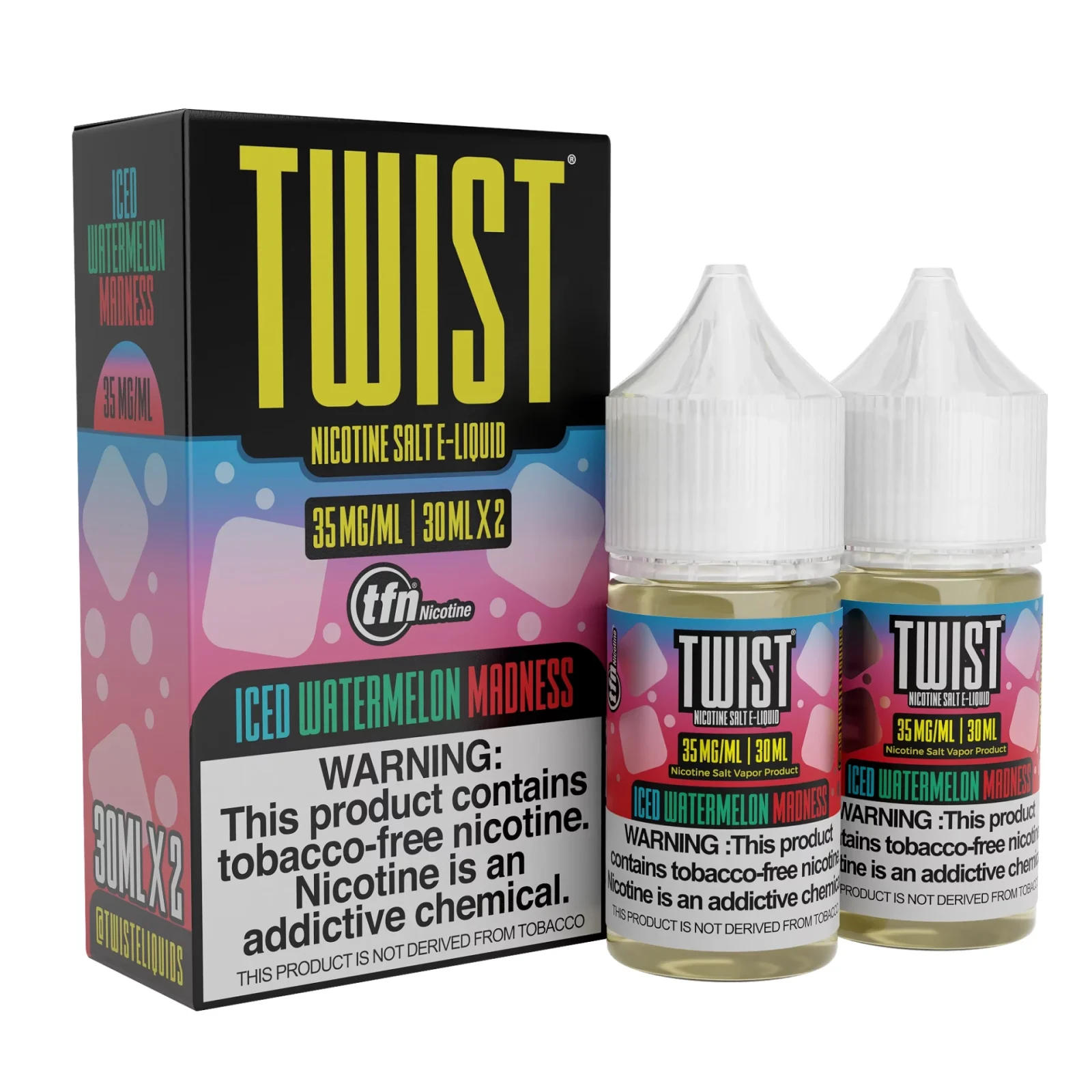 Iced Watermelon Vape Juice by Twist (Red 0) - Image 2