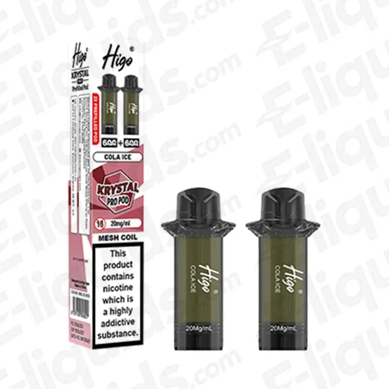 Higo Krystal Pro 600 Cola Ice Prefilled Pods 2 Pack