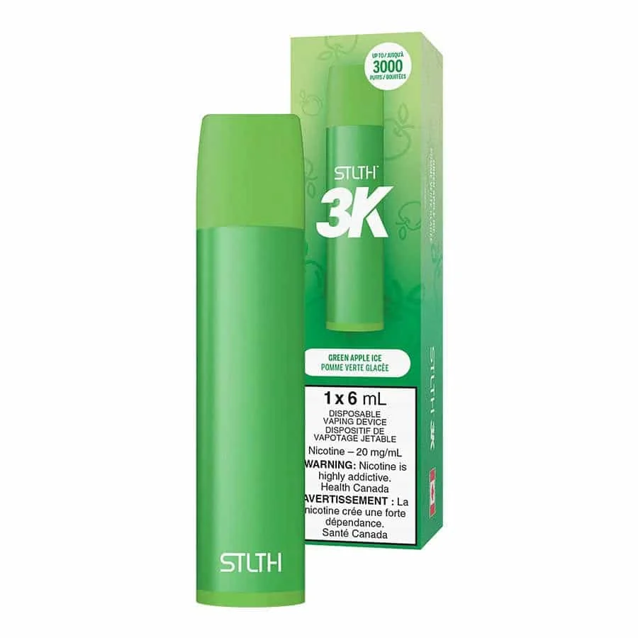 STLTH 3K Disposable Green Apple Ice (Sold Individually)