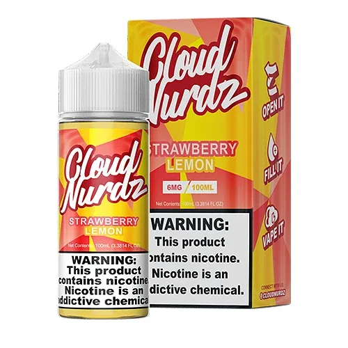 Cloud Nurdz E-Liquid - Strawberry Lemon - 100ml