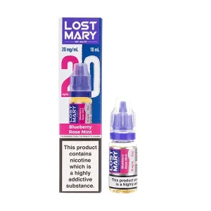 Blueberry Rose Mint Nic Salt E-Liquid by Lost Mary