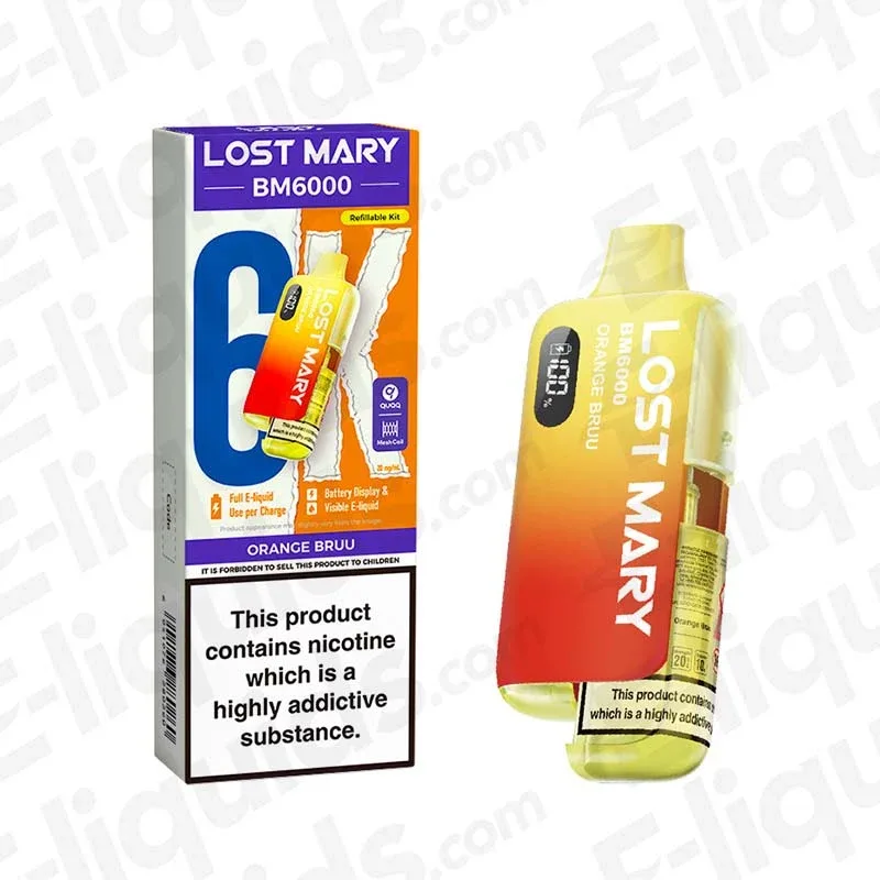 Lost Mary BM6000 Orange Bruu Prefilled Pod Kit