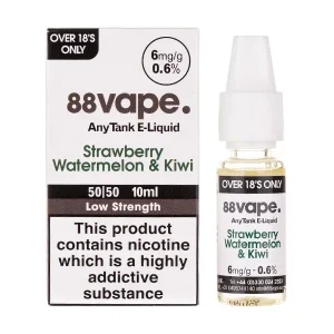 Strawberry Watermelon & Kiwi 50/50 E-Liquid by 88Vape