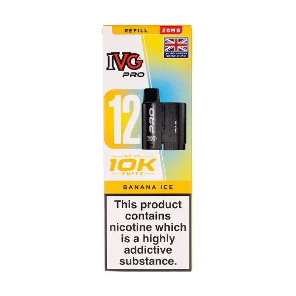 Banana Ice Pro 12 Prefilled Pod + Refill by IVG