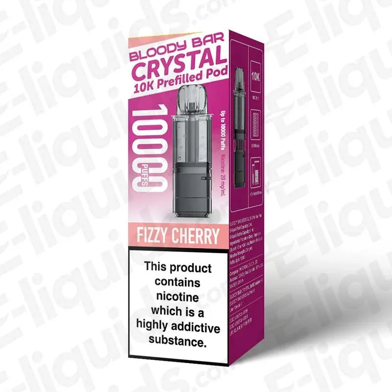Bloody Bar Crystal 10K Fizzy Cherry Prefilled Pod