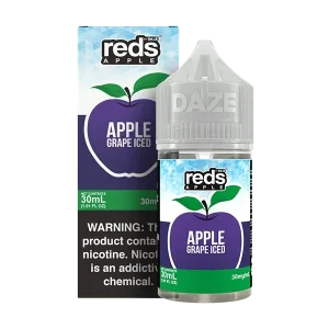 Apple Grape ICED SALT - Red's Apple E-Juice by 7 Daze - 30mL