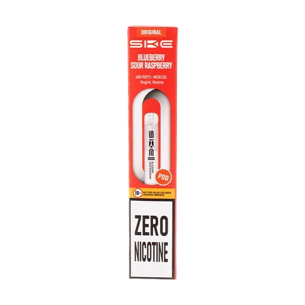 Blueberry Sour Raspberry Crystal Bar 600 Zero Nicotine Prefilled Pods by SKE