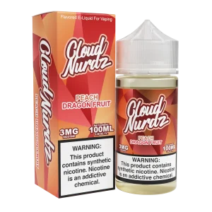 Cloud Nurdz Peach Dragonfruit Eliquid (Freebase) – 100mL
