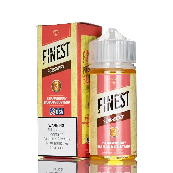 Finest E-Liquid - Desert Edition - Strawberry Banana Custard - 100mL