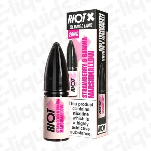 Riot Squad X Strawberry & Banana Marshmallow Nic Salt