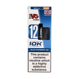 Blue Raspberry Ice Pro 12 Prefilled Pod + Refill by IVG
