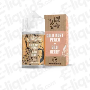 Wild Roots Gold Dust Peach 100ml Shortfill Vape Juice