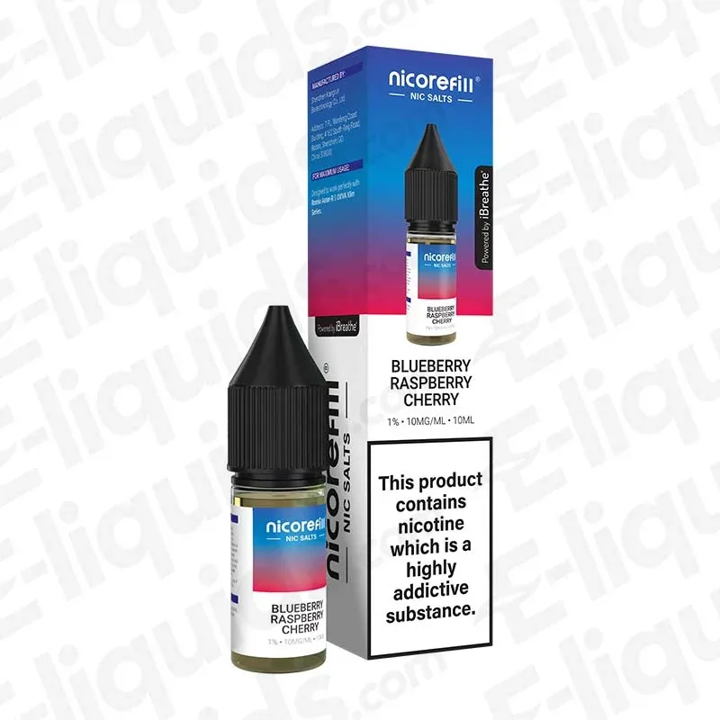Nicorefill Blueberry Raspberry Cherry Nic Salt - Image 2