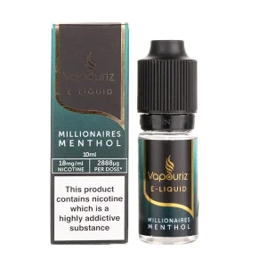 Millionaires Menthol E-Liquid by Vapouriz Premium