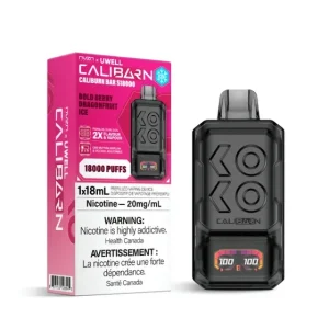 NVZN Uwell Caliburn Bar 18K Disposable Bold Berry Dragonfruit Ice
