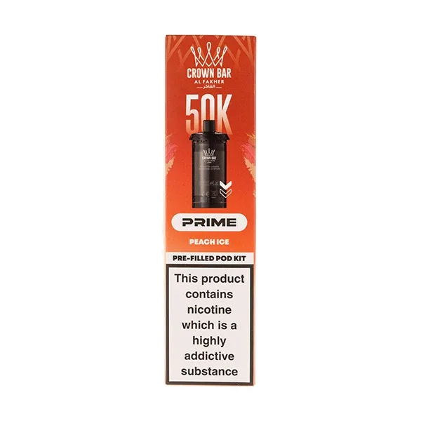Peach Ice 50K Hypermax Prime Prefilled Pod + Refill by Al Fakher