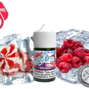 Red Razz Ice By Juice Roll Upz Salt 30ml