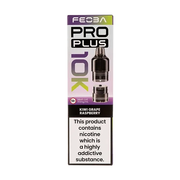 Kiwi Grape Raspberry Plus 10K Prefilled Pod + Refill by Feoba