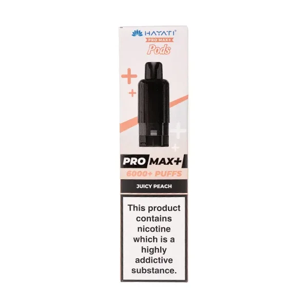 Juicy Peach Pro Max Plus Prefilled Pod + Refill by Hayati