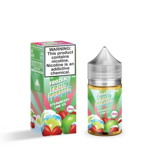 Frozen Fruit Monster Salt E-Liquid - Strawberry Lime Ice - 30l | Only $14.99