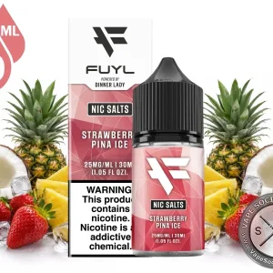 Strawberry Pina Ice FUYL By Dinner Lady Salt 30ml