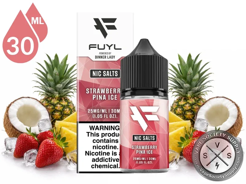 Strawberry Pina Ice FUYL By Dinner Lady Salt 30ml