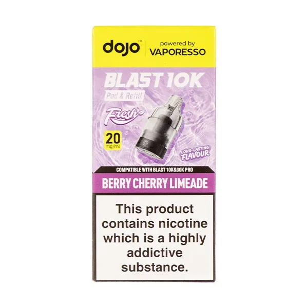 Berry Cherry Limeade Dojo Blast 10K Prefilled Pod + Refill by Vaporesso