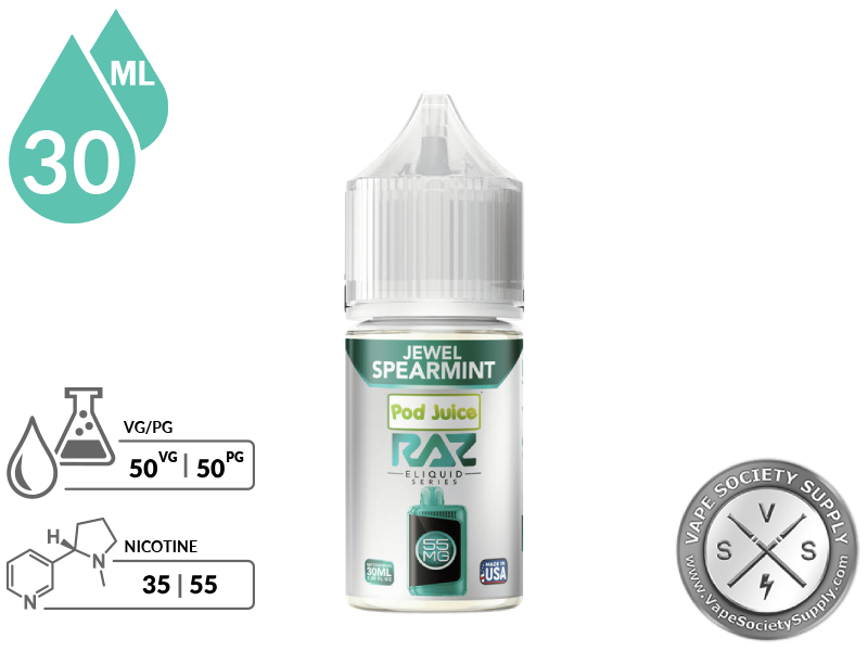 Jewel Spearmint Pod Juice x RAZ Salt 30ml - Image 2
