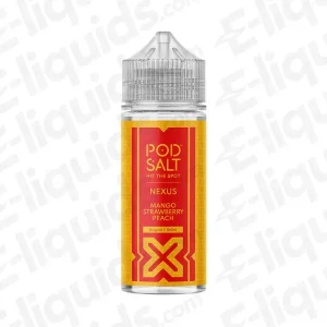 Pod Salt Nexus Mango Strawberry Peach 100ml Shortfill Vape Juice