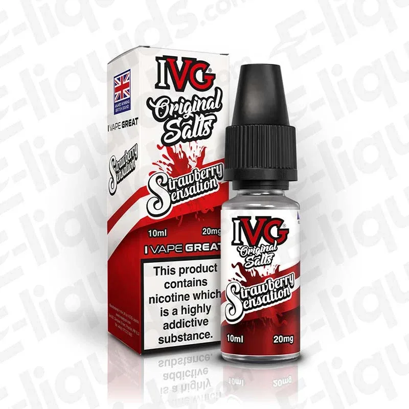 IVG Original Salts Strawberry Sensation Nic Salt - Image 2