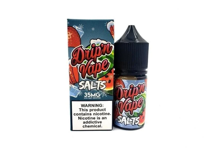 DRIP N VAPE SALTS | Strawberry Melon on Ice 30ML eLiquid