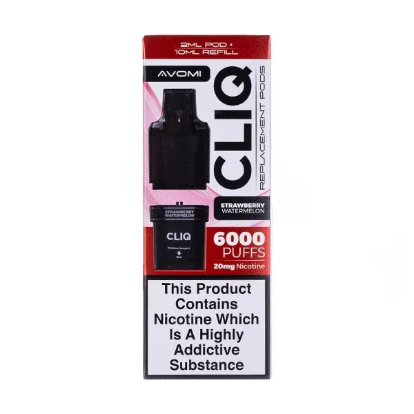 Strawberry Watermelon Cliq 6000 Prefilled Pod + Refill by Avomi