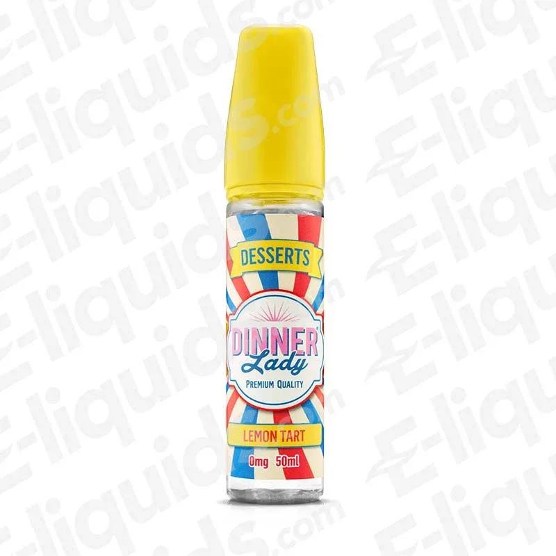 Dinner Lady Lemon Tart 50ml Shortfill Vape Juice