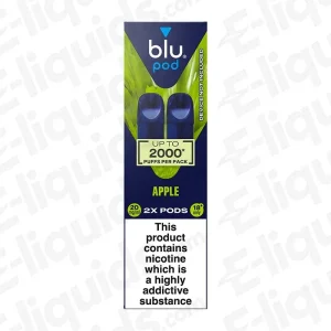 Blu Bar Blu Box Apple Prefilled Pods (Pack of 2)